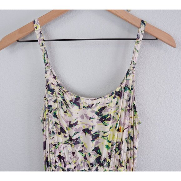 Cabi Womens Rayon Pattern Handkerchief Hem Midi Dress, small - Picture 3 of 11